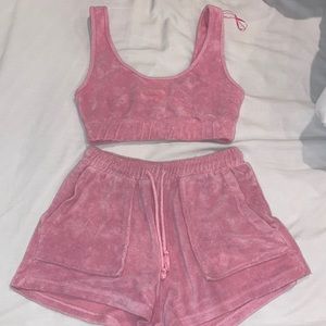 Two piece pink set